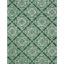 Ivory and Green Hand-Tufted Wool Rectangular Area Rug 6' x 9'