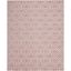 Moroccan Trellis Pink Viscose 8' x 10' Easy-Care Area Rug