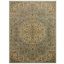 Royalty Blue and Ivory Medallion Synthetic Area Rug