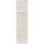 Ivory Synthetic Shag Reversible Runner Rug