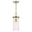 Antique Brass Mini Pendant with Crystal Frills