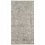 Silver and Ivory High Pile Synthetic Small Rug