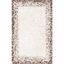 Hand-Knotted Beige and Brown Geometric Cowhide Area Rug