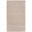 Taupe Geometric Handmade Cotton Area Rug 3' x 5'