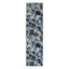 Elegant Floral Gray Tufted Runner Rug with Non-Slip Feature - 2' x 10'