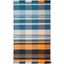 Southwestern Chic Blue Stripe Wool 3' x 5' Kilim Rug