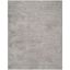 Gray Hand-Tufted Synthetic Shag Area Rug 4' x 6'