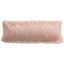 Blush Shaggy Faux Fur Rectangular Accent Pillow