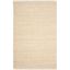 Ivory Handwoven Jute Reversible Area Rug, 4' x 6'