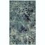 Light Blue Geometric Easy-Care Synthetic 3' x 5' Area Rug