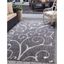 Charcoal Gray 9' x 12' Botanical Outdoor Area Rug