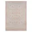 Isabella Pink and Beige Rectangular Synthetic Area Rug