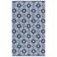 Coastal Charm Ivory/Navy Cotton Blend 3' x 5' Area Rug