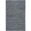 Handmade Dark Grey Wool Flat Woven Area Rug 4' x 6'