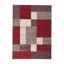 Reversible Geometric Red Synthetic 8' x 10' Easy-Care Area Rug