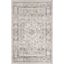 Elegant Gray 22" x 14" Synthetic Easy-Care Rectangular Area Rug