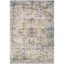 Grey and Gold Hand-Knotted Synthetic Rectangular Rug