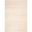 Ivory Handwoven Wool Rectangular Area Rug 5' x 8'