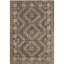 Bella 4' x 6' Brown and Taupe Hand-Tufted Wool Area Rug