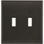 Black Bronze 2-Gang Decorative Wall Plate