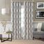 Gray and White Medallion Room Darkening Grommet Drapes