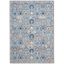 Ivory Grey Synthetic 79" Hand-Knotted Rectangular Area Rug