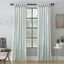 Seafoam Cotton Light-Filtering Twist Tab Puddle Length Drapes