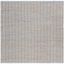 Handwoven Cape Cod Chic 6' Square Gray Cotton Area Rug