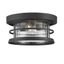 Black Glass 13" Nautical Flush Mount Ceiling Light