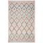 Nomadic Elegance Beige & Gold 4' x 6' Reversible Wool-Cotton Rug