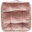 Primrose 18" Blush Pink Velvet Tufted Square Floor Pillow