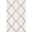 Hand-Tufted Ivory & Light Blue Wool Rectangular Area Rug