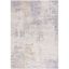 Palma Gray and Beige Hand-Knotted Synthetic Rug