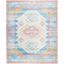 Coastal Breeze Blue Cotton & Synthetic 8' x 10' Reversible Area Rug