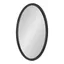 Black Oval Wood Framed Bathroom Vanity Mirror