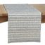 Blue Cotton Blend Textured Table Runner with Woven Design