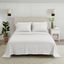 Twin White Solid Microfiber Sheet Set