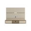 Off White and Cinnamon 68.9'' Floating Wood Entertainment Center