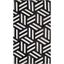 Handmade Geometric Black Cowhide 3' x 5' Area Rug