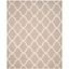 Beige and Ivory Hand-Tufted Wool 8' x 10' Area Rug