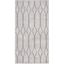 Ivory & Grey Geometric Synthetic 2' x 3'9" Easy-Care Area Rug