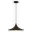 Black and Gold 14'' Aluminum Mini Pendant Light