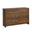 Grand Walnut 57'' Double Dresser with Deep Drawers