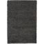 Dark Grey Rectangular Shag Rug with Latex Backing