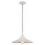 White Aluminum Mini Pendant Light with Gold Interior