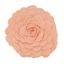 Peach Flower Design Round Throw Pillow