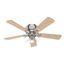 Brushed Nickel 52" Crestfield Ceiling Fan with LED Light and Reversible Blades