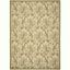 Rectangular Red Floral Synthetic Easy Care Area Rug