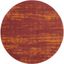 Elysian Red Abstract 4' Round Synthetic Outdoor Rug