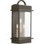 Antique Bronze Large Wall Lantern with Beveled Glass